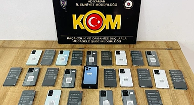 25 adet gümrük kaçağı cep telefonu ele geçirildi
