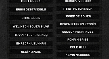 Beşiktaş'ın, Konyaspor maçı kamp kadrosu açıklandı