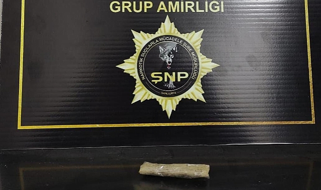 Ceylanpınar'da şüpheli şahsın üzerinde uyuşturucu çıktı