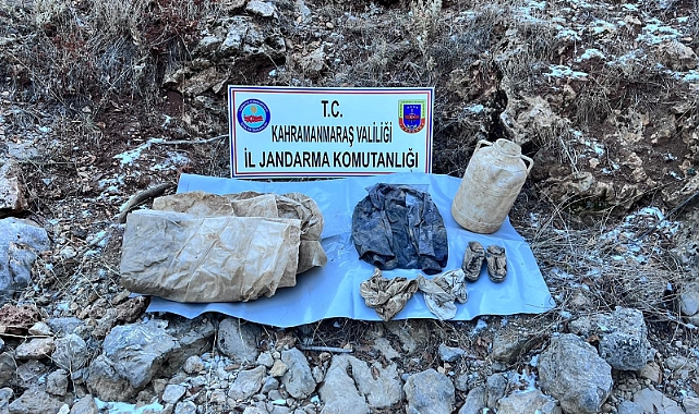 PKK’lı teröristlere ait yaşam malzemesi ele geçirildi