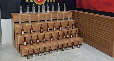 Şanlıurfa'da 45 şişe sahte alkol ele geçirildi