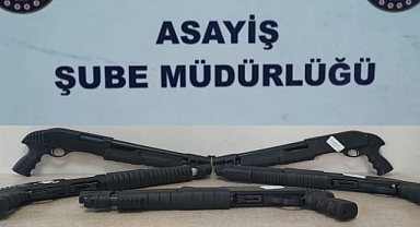 Şüphelenen araçtan pompalı tüfek çıktı: 2 gözaltı