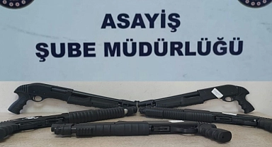Şüphelenen araçtan pompalı tüfek çıktı: 2 gözaltı