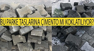 Viranşehir Belediyesi parke taşlarını evde mi yapıyor!