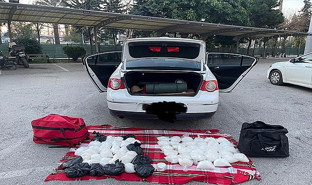 43 kilo 884 gram metamfetamin ele geçirildi