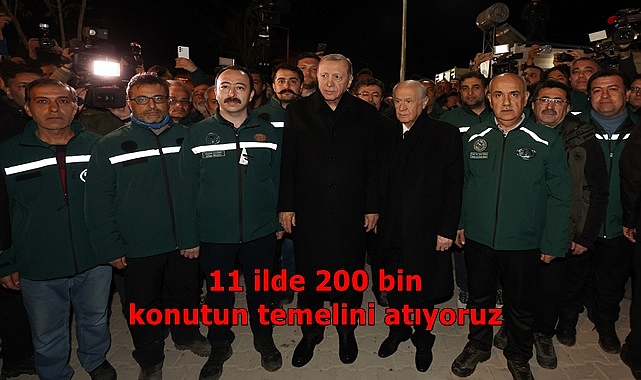 Cumhurbaşkanı Erdoğan depremzedeler için konuştu