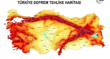 Deprem ülkelerinde Türkiye 5. sırada