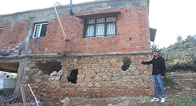 Depremde şok eden görüntü