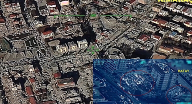 Depremin yıkıcı etkileri görüntülendi