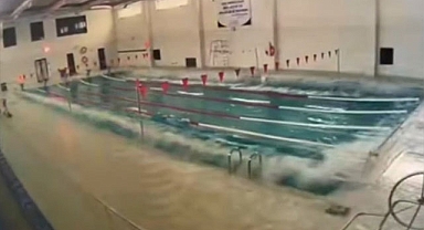 Gaziantep'te depremin şiddetini en net gösteren görüntü