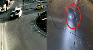 Gaziantep’te şehir içinde yaşanan kazalar kamerada