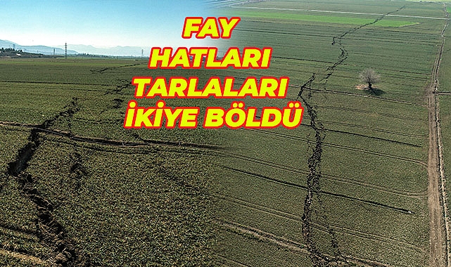 Kahramanmaraş'ta tarlalar ikiye bölündü