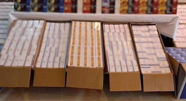 Kargo aracında 180 bin makaron ele geçirildi