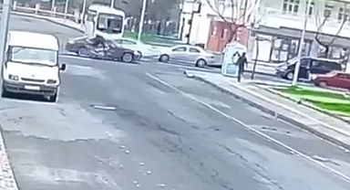 1 kişinin öldüğü motosiklet kazasına ait görüntüler ortaya çıktı