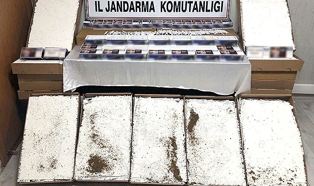 110 bin adet kaçak makaron ele geçirildi