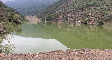 İslahiye'de oluşan doğal gölün su seviyesi yükseldi