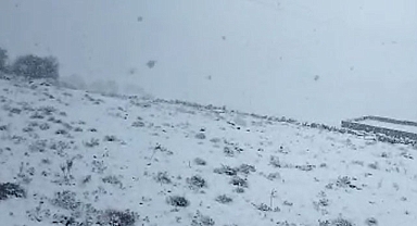 Mazıdağı beyaz örtüye büründü