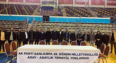 Şanlıurfa Ak Parti'de temayül yoklaması yapıldı