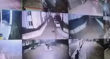 Yeri yerinden oynatan deprem anı kamerada