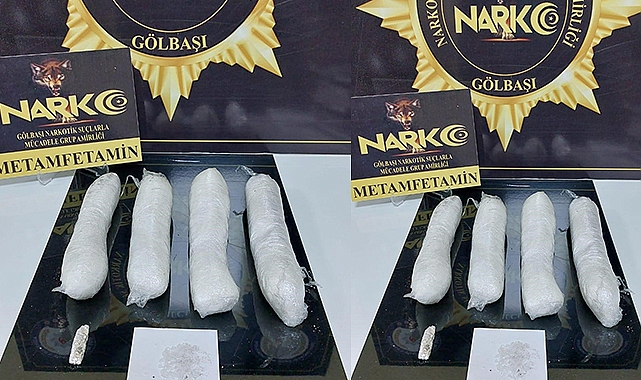 Adıyaman’da 800 gram metamfetamin ele geçirdi