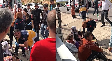 Antep'te iki araç çarpıştı: çok sayıda yaralı var