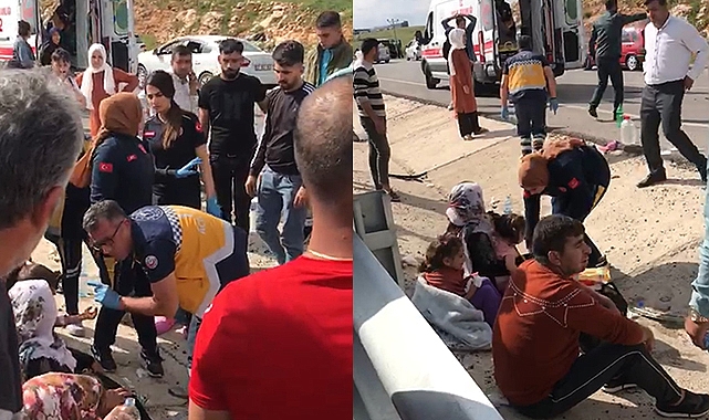 Antep'te iki araç çarpıştı: çok sayıda yaralı var