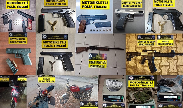 Çeşitli suçlar işleyen 10 şüpheli tutuklandı
