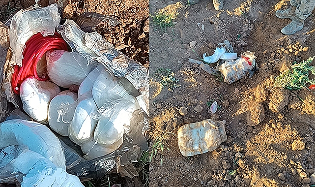 Ceylanpınar'da kilolarca patlayıcı ele geçirildi