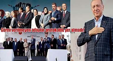 Görev verilmeyen adaylar protokolde yer almadı
