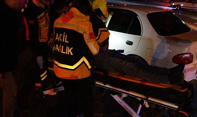 İki otomobil çarpıştı: 2 yaralı