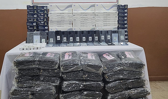 Kaçak sigara ve cep telefonu operasyonu: 1 gözaltı