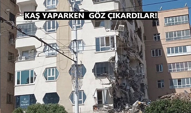 Şanlıurfa'da ekipler hasarsız binaya zarar verdi