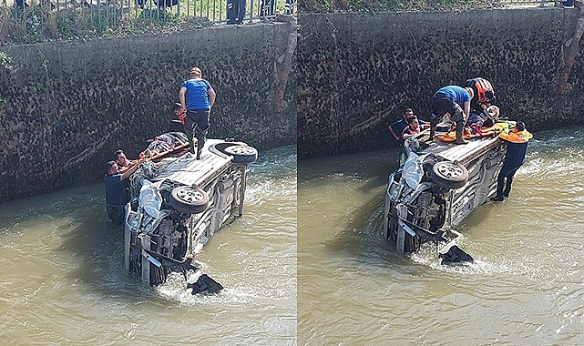 Sulama kanalında can pazarı 2 ölü 1 yaralı