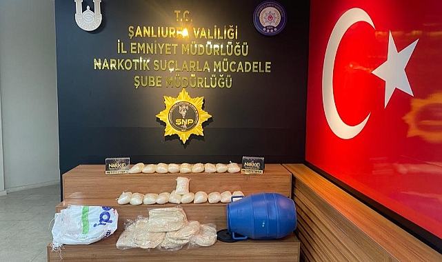 Urfa’da 10 kilo 100 gram uyuşturucu ele geçirildi