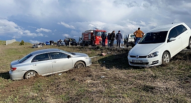 4 aracın karıştığı kazada 1 kişi öldü 8 kişide yaralandı