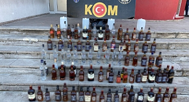Adana'da çok sayıda sahte içki ele geçirildi