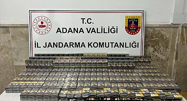 Adana'da kilolarca kaçak tütün ele geçirildi