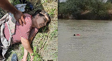 Adana'da Nehir'e düşen kadını ekipler kurtardı