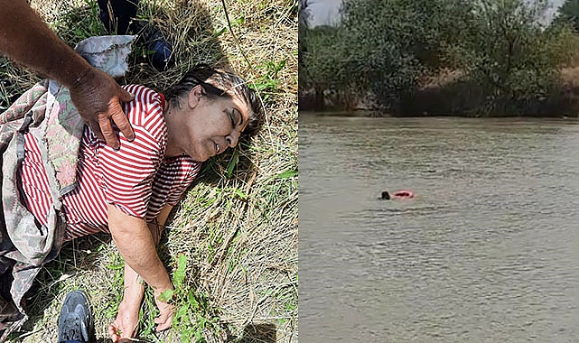Adana'da Nehir'e düşen kadını ekipler kurtardı