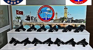 Adana'da ruhsatsız silah ele geçirildi