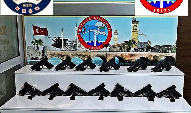Adana'da ruhsatsız silah ele geçirildi