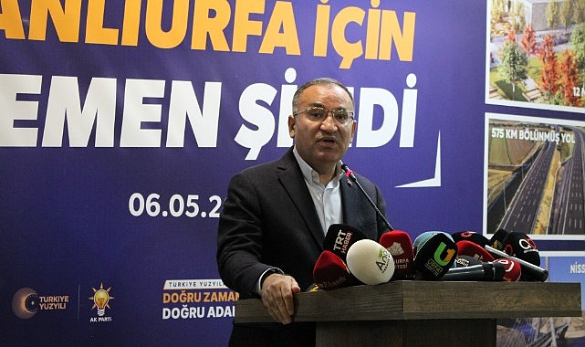 Bakan Bozdağ'dan Urfalılara hızlı tren müjdesi