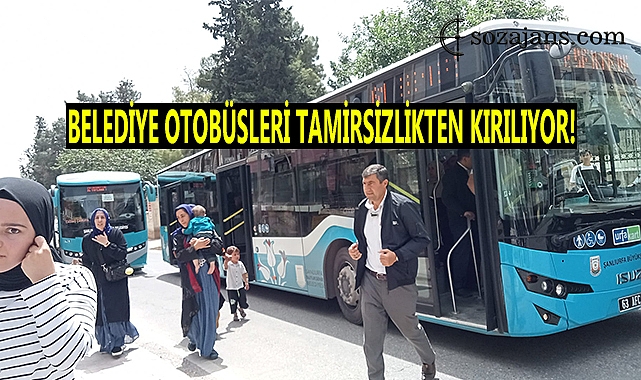 Belediye otobüsü yolun ortasında arıza verdi!