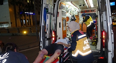 Bisikletle evine giden kişiye otomobil çarptı