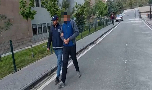 Evin garajına giren hırsızlık şüphelileri yakalandı