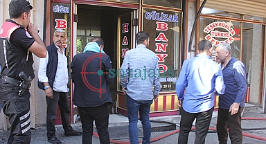 Eyyübiye'de bir hamamda yangın çıktı