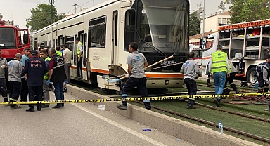 Gaziantep'te bir kişi tramvayın altında kaldı