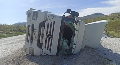 Malatya’da feci kaza! Tır sürücüsü yaralandı