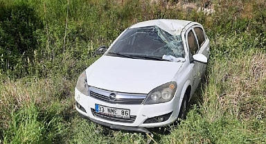 Otomobil şarampole yuvarlandı: 4 yaralı