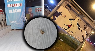 Şanlıurfa'da CHP seçim ofisine mermi çekirdeği bırakıldı